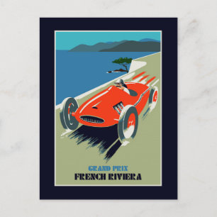Retro-Stil-Auto Grand Prix Rivièra Postkarte