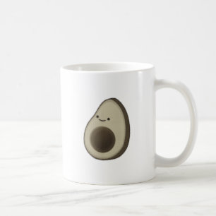 Retro-Stil-Avocado-Zeichnung Kaffeetasse