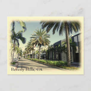 Retro-Stil Beverly Hills Postkarte! Postkarte