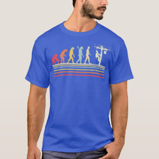 Retro Stil Coole Evolution von Lineman Electrician T-Shirt
