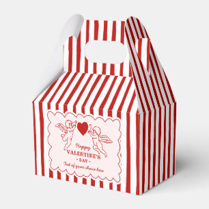 Retro-Stil Cupid-Kritzeleien Frohen Valentinstag Geschenkschachtel