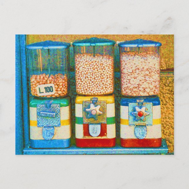 Retro-Stil der italienischen Mantel Dispensers der Postkarte (Vorderseite)