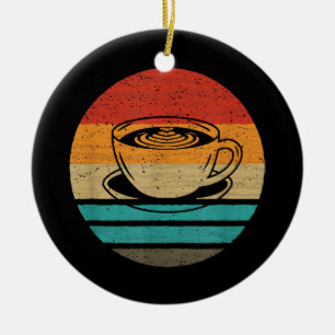 Retro-Stil des Kaffees Vintag Keramik Ornament