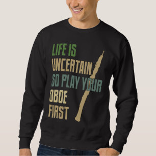 Retro-Stil des Oboe Players Sweatshirt