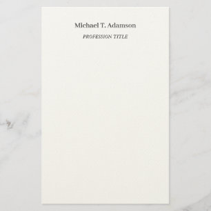 Retro-Stil Elegant Einfach Schwarz & Weiß Briefpapier