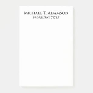 Retro-Stil Elegant Einfach Schwarz & Weiß Post-it Klebezettel