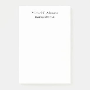 Retro-Stil Elegant Einfach Schwarz & Weiß Post-it Klebezettel