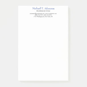 Retro-Stil Elegant Schlicht, einfach und weiß Post-it Klebezettel