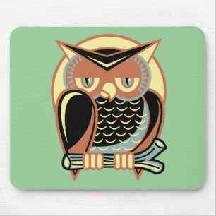 Retro-Stil Eule Mousepad