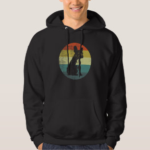Retro-Stil Französische Bulldogge Hund Hoodie