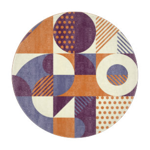 Retro-Stil geometrisches Musterdesign Schneidebrett