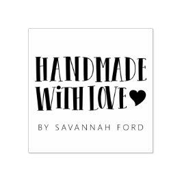 Retro-Stil Handmade mit Liebe Gummistempel