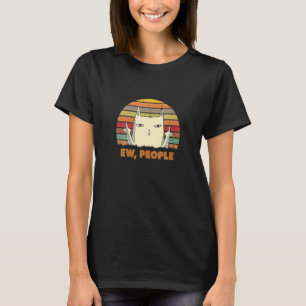 Retro-Stil Igitt Leute Miau Kitty Katze T-Shirt