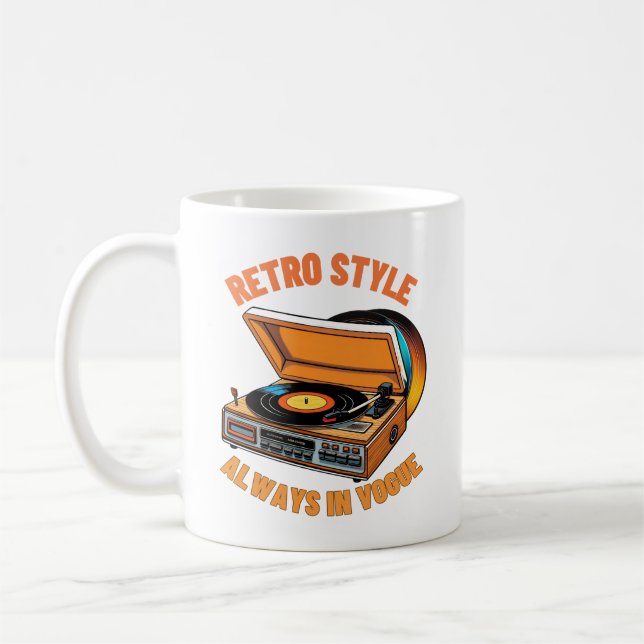 Retro-Stil, immer in Mode Kaffeetasse (Links)