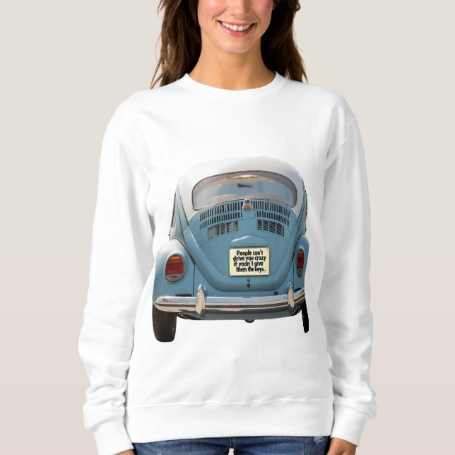 Retro-Stil-Käfer-Shirt Sweatshirt (Vorderseite)