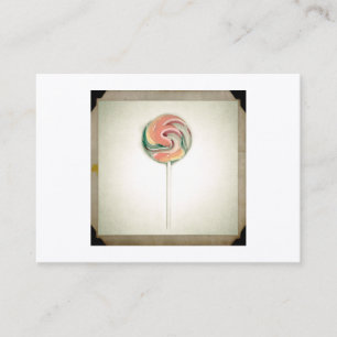 RETRO-STIL "LOLLIPOP"-GESCHÄFTSKARTEN VISITENKARTE
