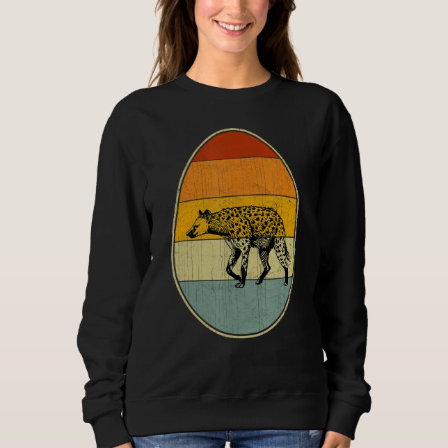 Retro Stil Ostereier Grafische Osterheigung Sweatshirt (Vorderseite)