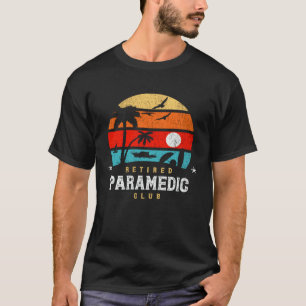 Retro-Stil-Rentner-Gag-Idee Rentner-Rettungssani T-Shirt