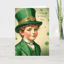 Retro-Stil St. Patrick's Day Karte