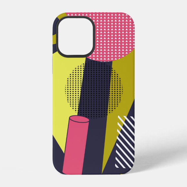 Retro-Stil-Textur, Musterdesign. Kunst,abstrakt, iPhone Hülle (Rückseite)