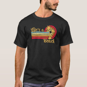 Retro Stil Vintag Palme Tree Tropical Beach Vacat T-Shirt