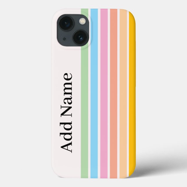 Retro Stilvoll Moderner Personalisierter Name Clas Case-Mate iPhone Hülle (Rückseite)