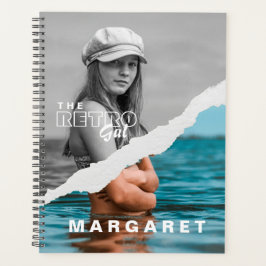 Retro Stilvolle Schwarz/Weiß Portrait Foto Display Planer