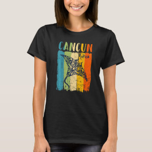 Retro Stingray Cancun Mexico Themenfreunde Familie T-Shirt