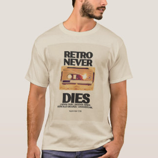 Retro stirbt nie Vintagen Kassettenband-T - Shirt 