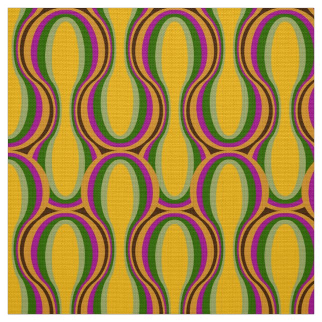 Retro-Stoff im Stil der 60er-70er-Muster Stoff (Muster)