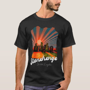 Retro Stonehenge England Souvenir Stonehenge bei N T-Shirt