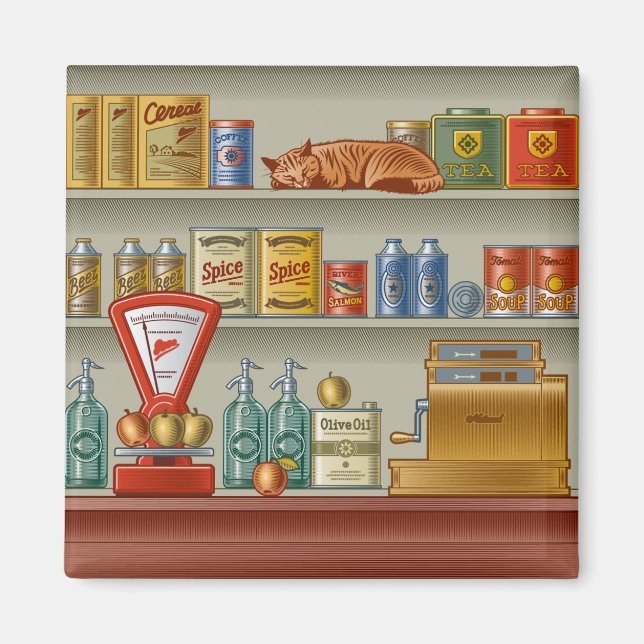 Retro Store Magnet (Vorne)