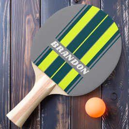 Retro Storm Cloud Grove Board Streifen mit Namen Tischtennis Schläger