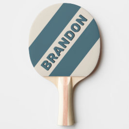 Retro Storm Drei fette Streifen mit Namen Tischtennis Schläger