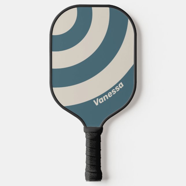 Retro Storm Three Circle Strike mit Namen Pickleball Schläger (Vorderseite)