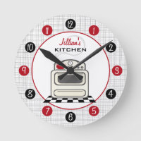 Retro Stove Red & Black Kitchlock