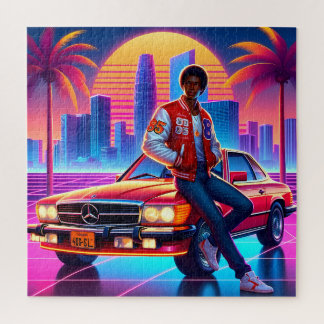 Retro-Strahlung: Neon Nostalgie Puzzle