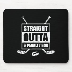 Retro Straight Outta The Penalty Box Lustiger Hock Mousepad