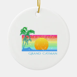 Retro Strand Grand Cayman Keramik Ornament