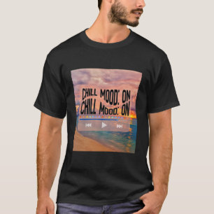Retro-Strand-Kunst im Chill-Mood T-Shirt
