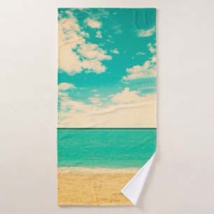 Retro Strand, Retro, Poster, Foto, Hintergrund Badehandtuch