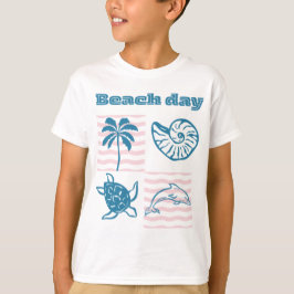 Retro-Strandtag Küste T-Shirt