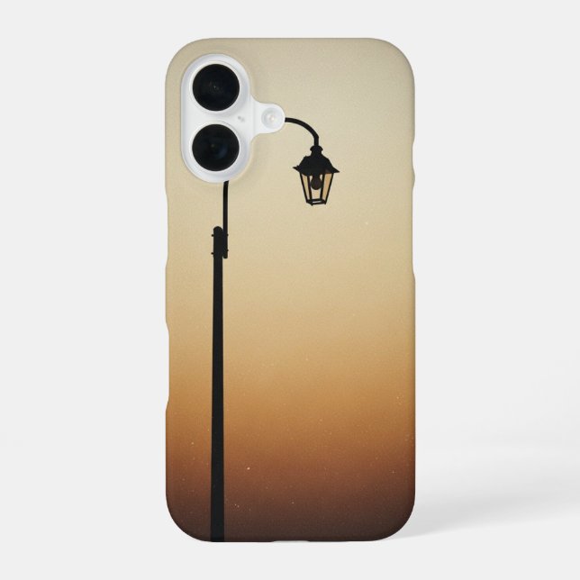 Retro-Straßenlaternen-Formen iPhone 16 Hülle (Rückseite)