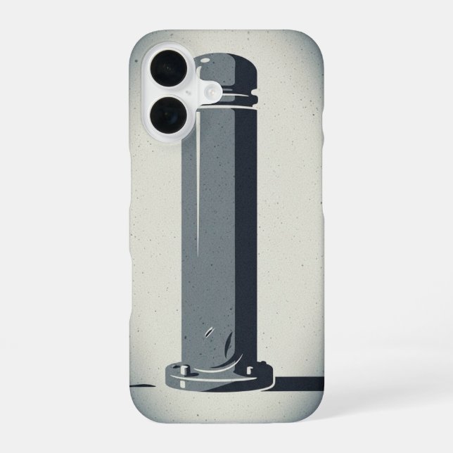 Retro-Straßenpoller iPhone 16 Hülle (Rückseite)