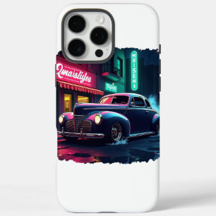 Retro-Straßenszene-Kunst iPhone 16 Pro Max Hülle