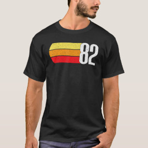 Retro Streifen 82 zum 40. Geburtstag im Jahr 2022  T-Shirt