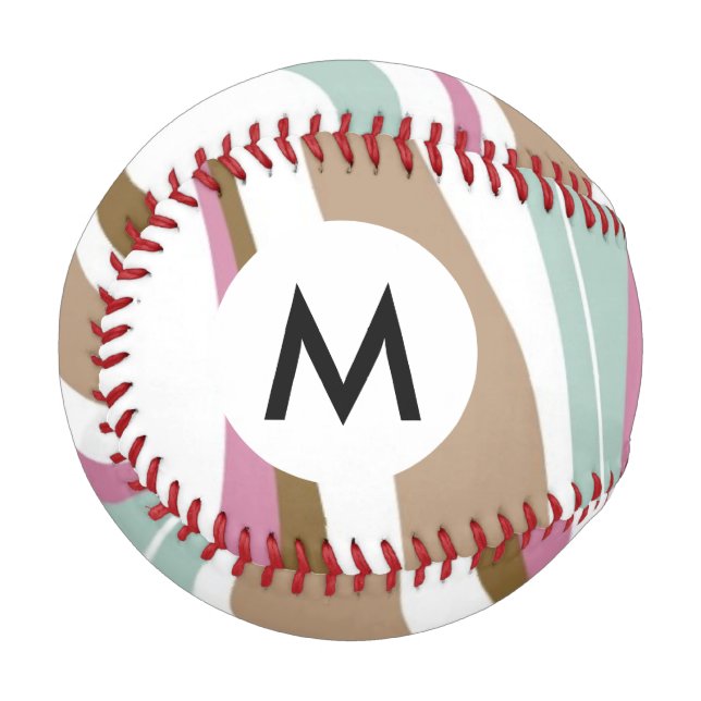 Retro-Streifen Baseball (Vorderseite Links)
