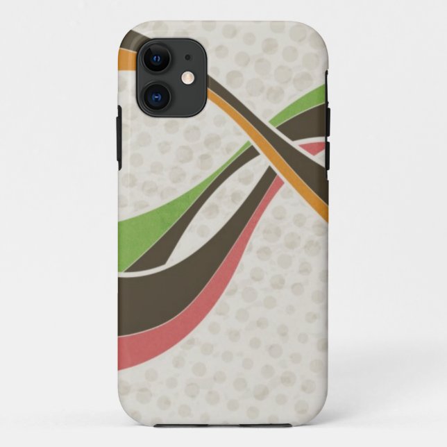 Retro-Streifen Case-Mate iPhone Hülle (Rückseite)