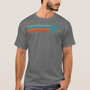 Retro-Streifen Contemporary Resort T-Shirt