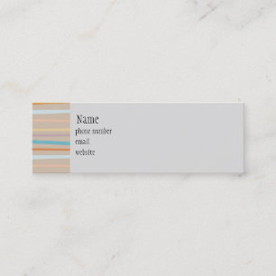 Retro Streifen-dünne Visitenkarte